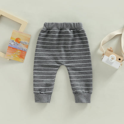 Children's Sports Striped Casual Pants