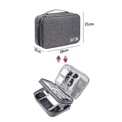 Electronics Organizer Travel Cable Bag Waterproof Digital Accessories Case
