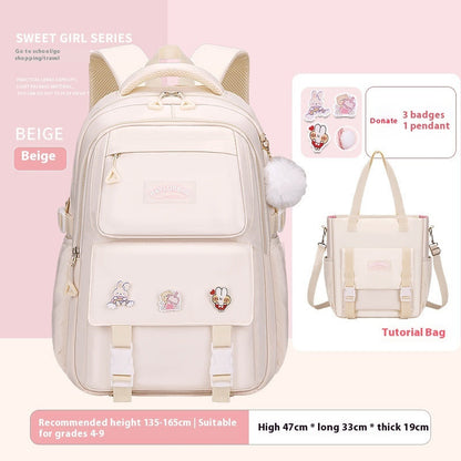 Student Schoolbag Large Capacity Burden Reduction Children Backpack