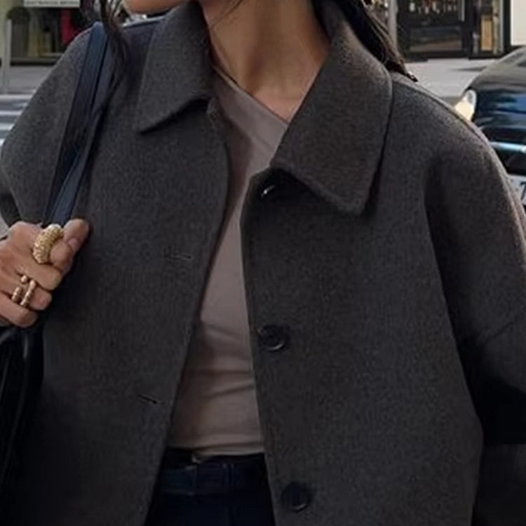 New Women's Fashion Lapel Single-breasted Jacket