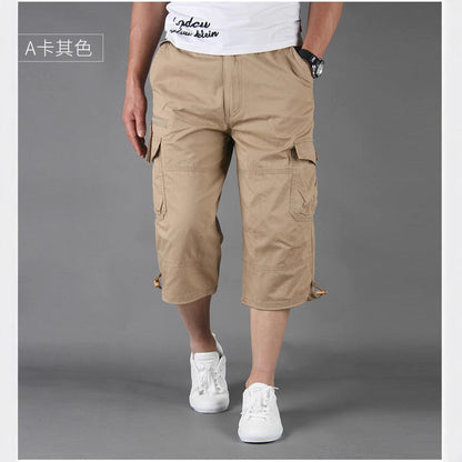 Wholesale Capri Pants Men's Overalls Pants Men's Loose Thin Men's Multi-pocket Outdoor Sports Casual Shorts