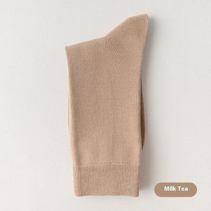 Mid-calf Spring And Autumn Pure Cotton Business Men Socks