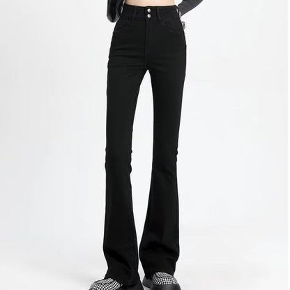 Retro American Slightly Flared Jeans Women