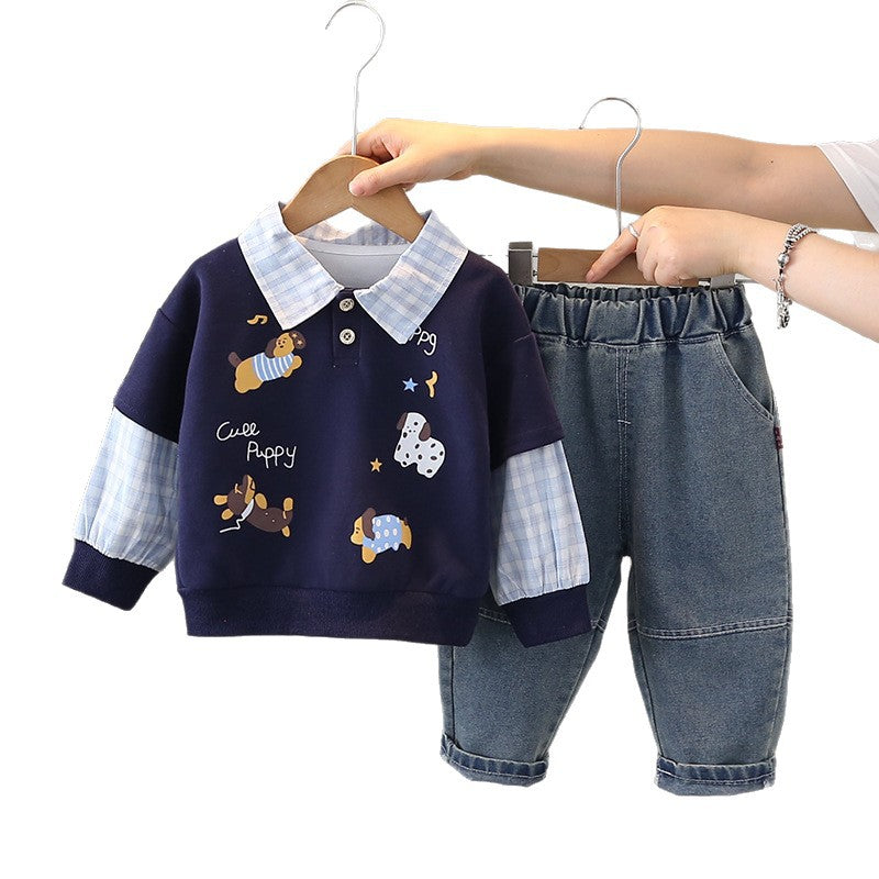 Boys Autumn Suit Baby Clothes Children