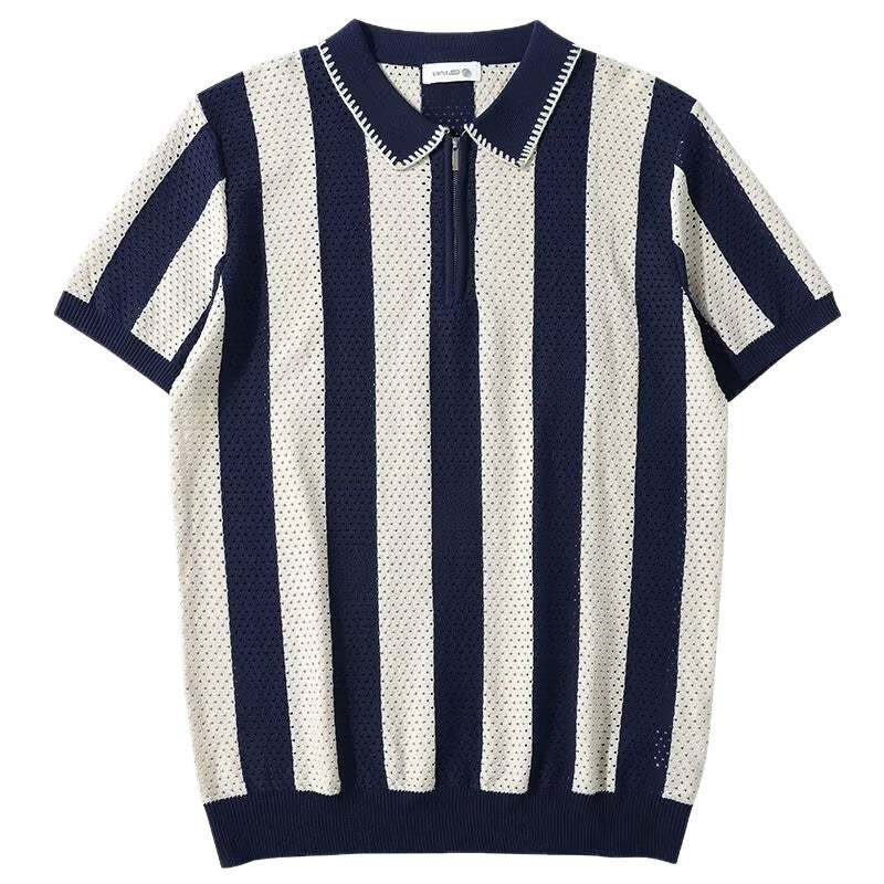Lapel-collar Business Paul Men's Summer T-shirt For Men