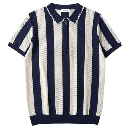 Lapel-collar Business Paul Men's Summer T-shirt For Men