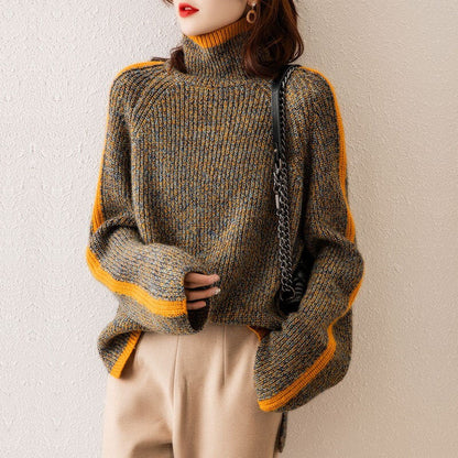 Women's New Retro Thickened Turtleneck Sweater