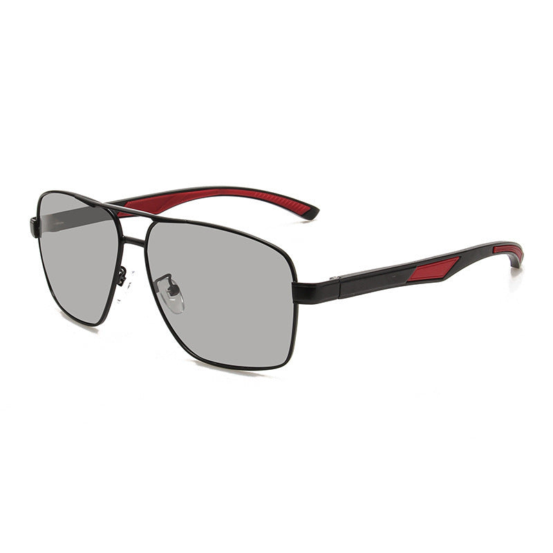 Aluminum-magnesium Polarized Sunglasses Fashionable Night-vision Photochromic Eyewear