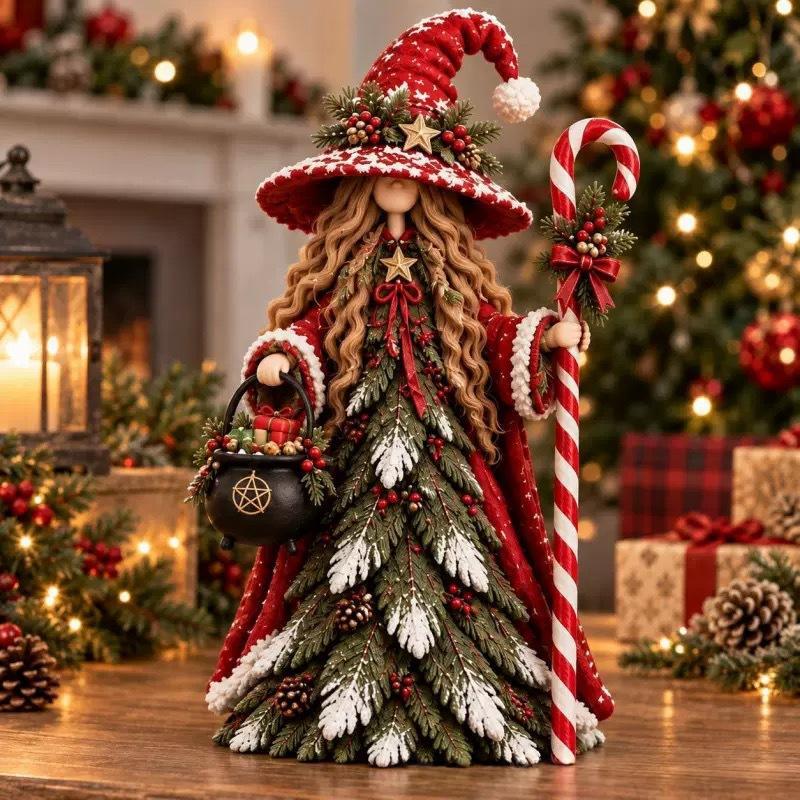 Witch Figurines Christmas Table Decorations