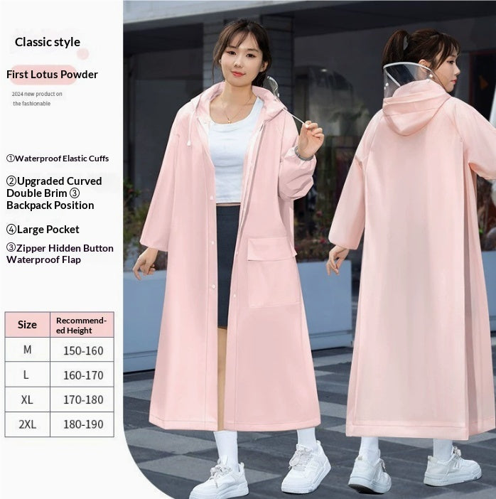 Heavy-Rainproof One-Piece Raincoat For Electric Bicycles
