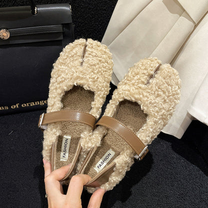 Round Head Low-cut Gommino Pumps Women