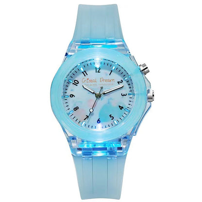 Silicone Cartoon Children's Luminous Fruit Pattern Watch