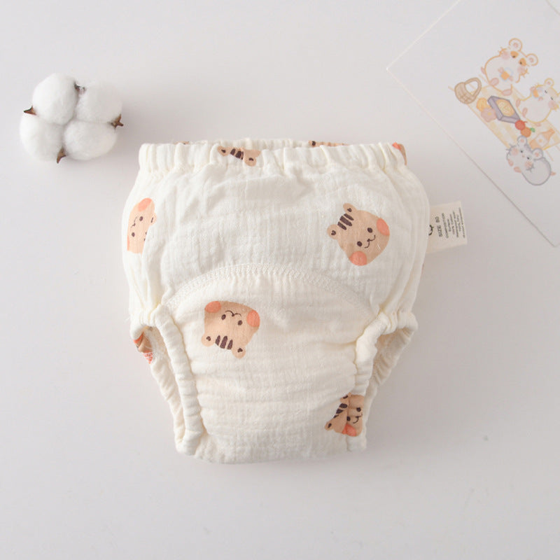 Gauze Cotton Baby's Ring Urine Training Pants Pure Diaper Pants