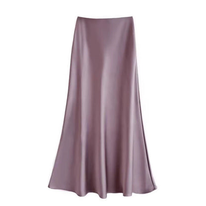 HQ Acetate Satin Skirt For Women