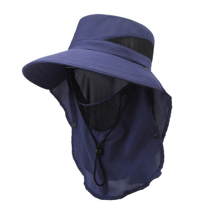 Hat Men's Sun-shade Fisherman Hat Big Brim Sun-proof Fishing Hat