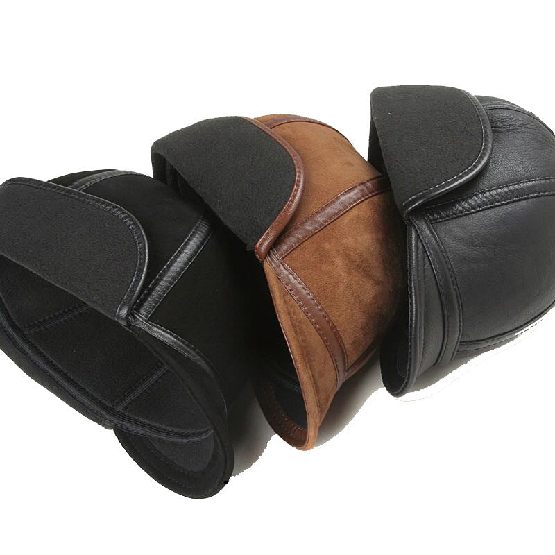 Casual Leather Men's Winter Sheepskin Thermal Hat