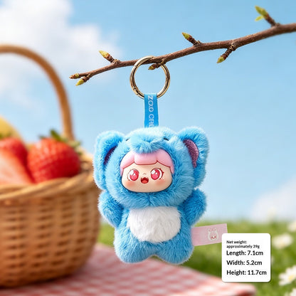 Plush Sweet Cub Animal Series Keychain