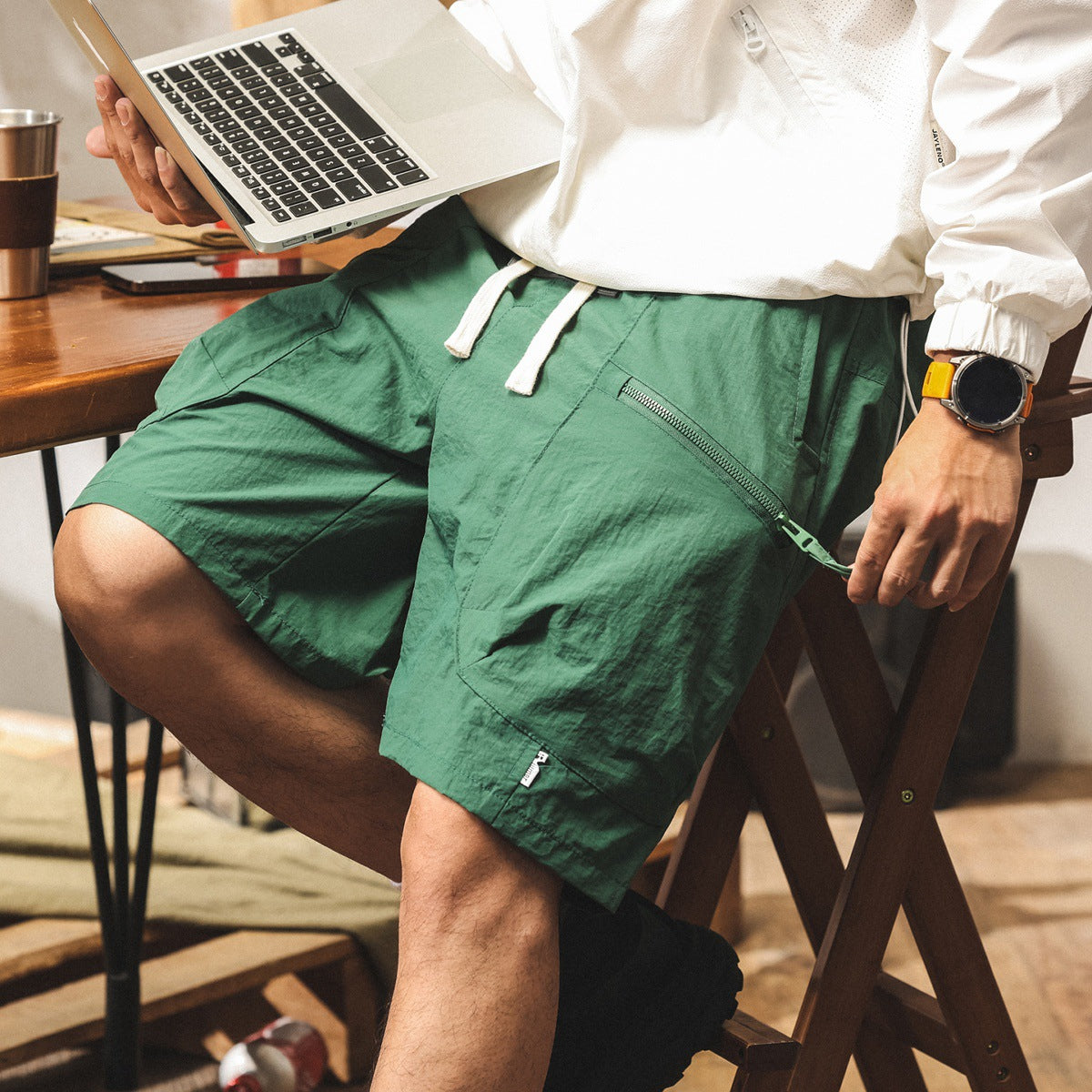 Thin Trendy-brand Loose-fit Plus-size Casual Capri Shorts