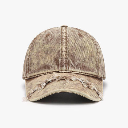 Fringe Adjustable Cotton Baseball Cap for Stylish Comfort