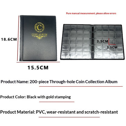 200 Square Coin Album Holders