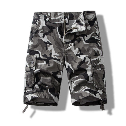 Foreign Trade All-cotton Multi-pocket Work Shorts