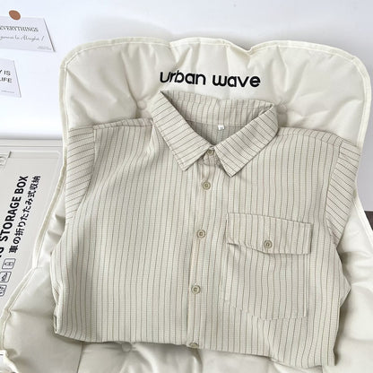 Retro Long-sleeve Shirt Jacket Men