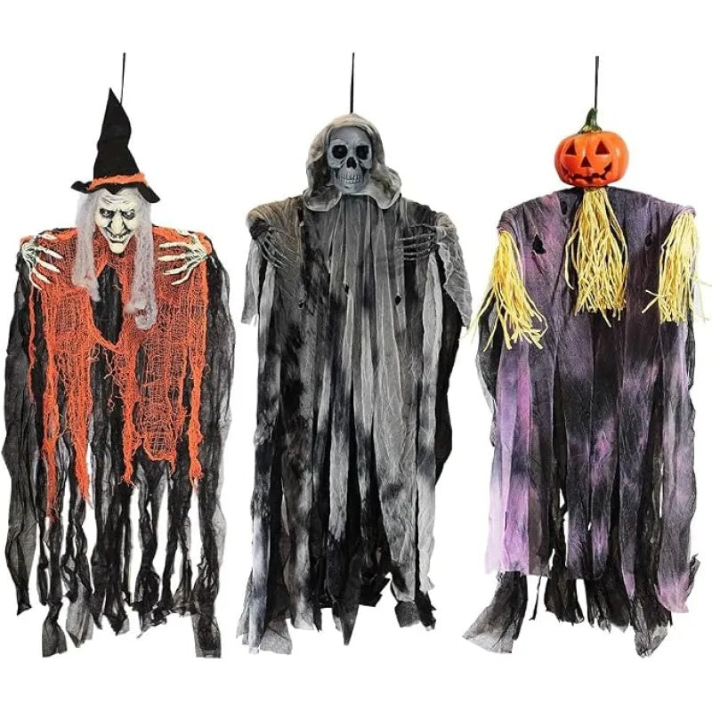 Halloween Hanging Pumpkin Witch Ghost Decorations
