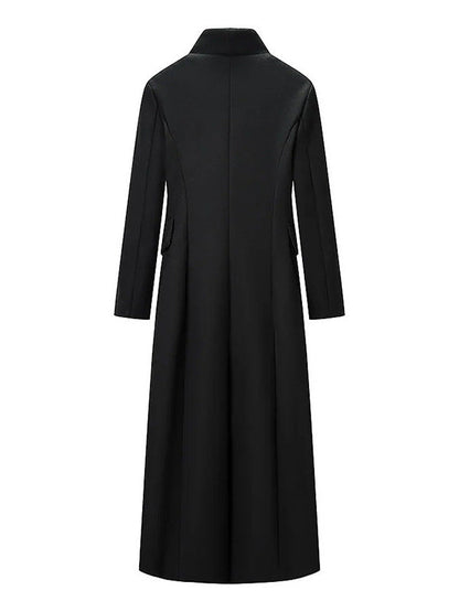 Hourglass Longline Tailored Wool-Blend Coat
