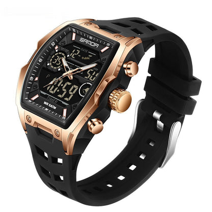 Multifunctional Cask-Shaped Luminous Sports Electronic Watch