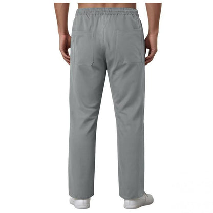 Men's Loose-Fit Sports Plus-Size Straight-Cut Casual Trousers