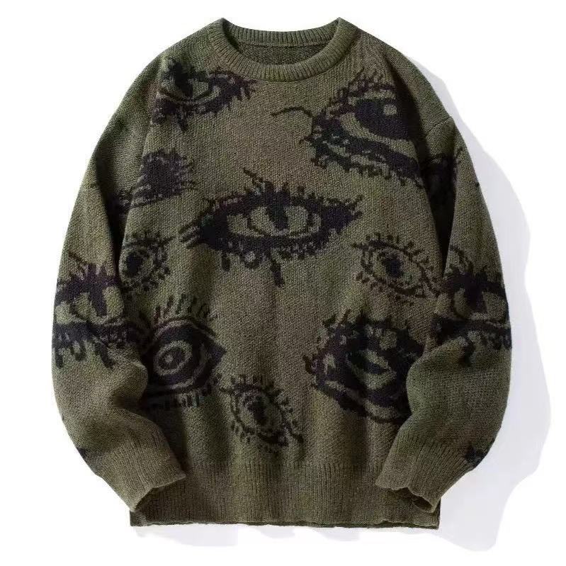 Round-neck Long-sleeve Loose-fitting Sweater