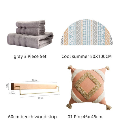 Bamboo Antibacterial Hypoallergenic Towel Set