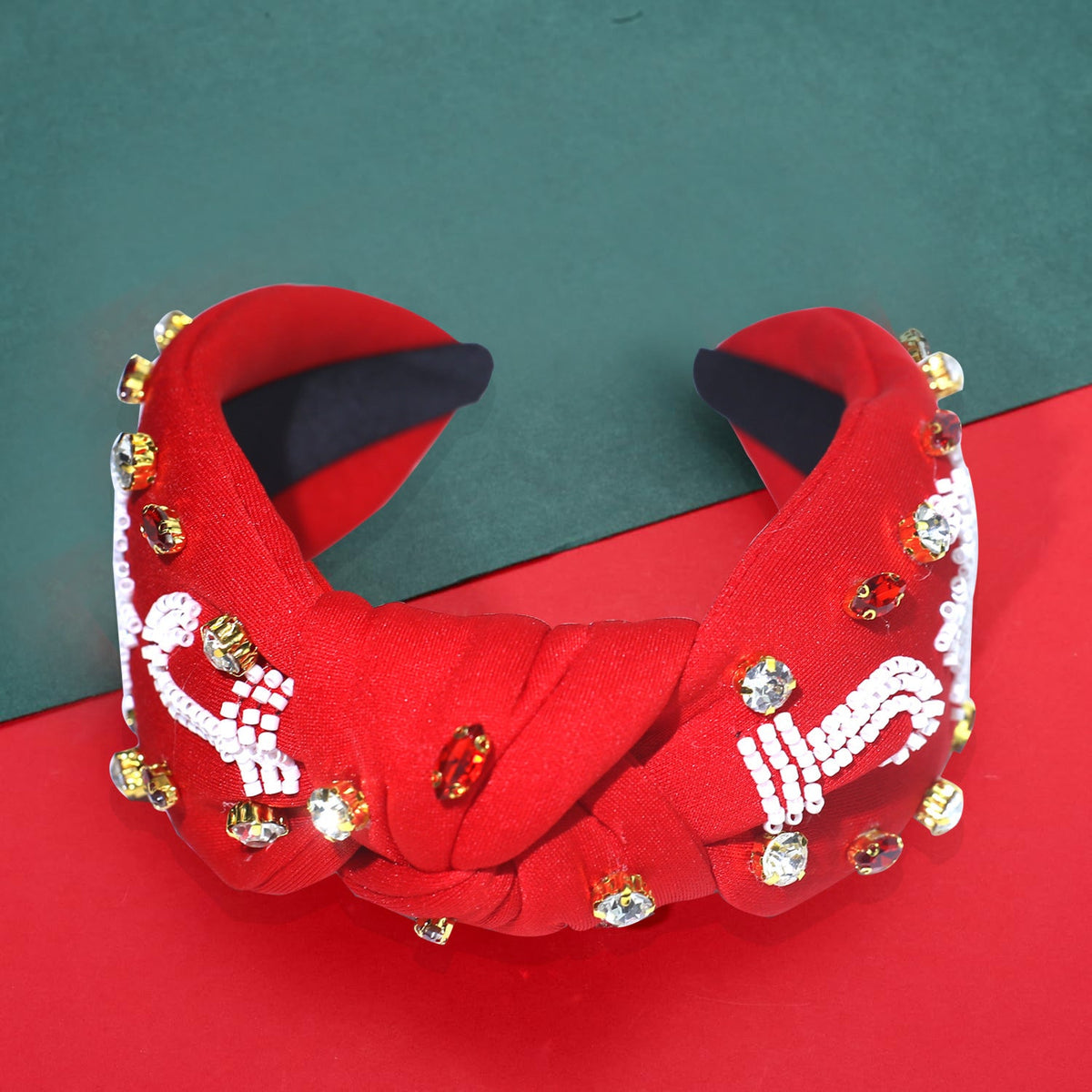 Christmas Snowflake Headband Rhinestone & Pearl