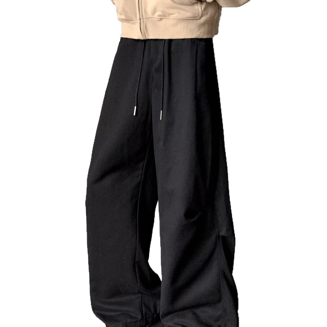 Men's New Loose-fit Curved-leg Drawstring Pants