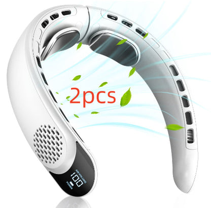 Quad-core USB Halter Fan With Strong Wind