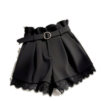 High-waisted Casual Shorts Cropped Pants For Petite Women