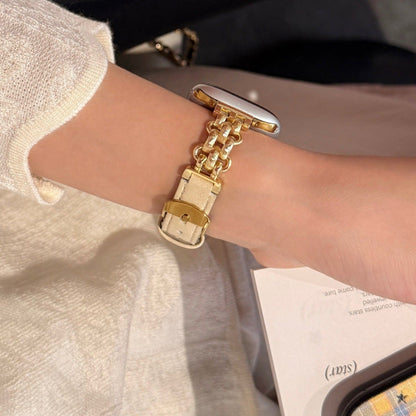 Suitable For Metal Chain Patchwork Leather
