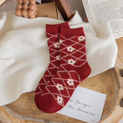 Printing Keep Warm Winter Women Socks