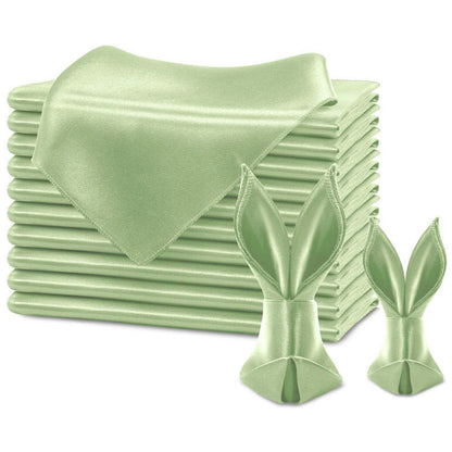 Satin Napkins And Tablecloths Fabric Silk Napkins