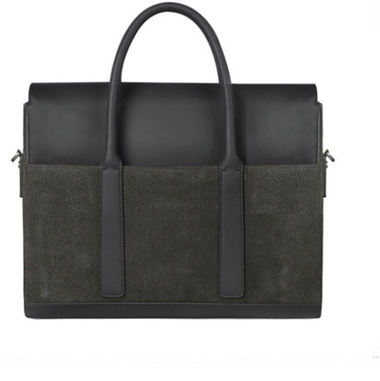 Men's Cowhide Computer Messenger Briefcase
