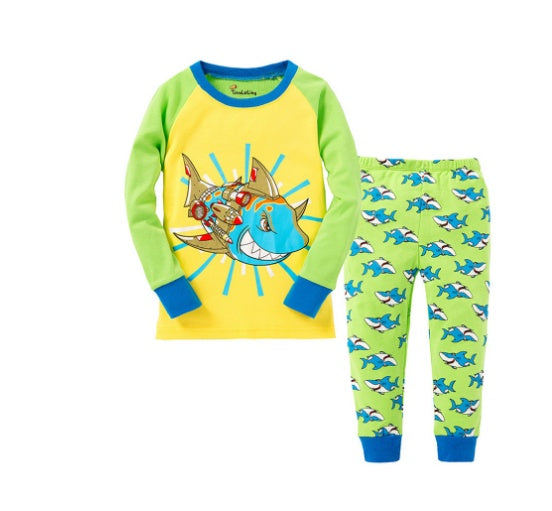 Children Cartoon Cotton Printed Air Conditioning Suit