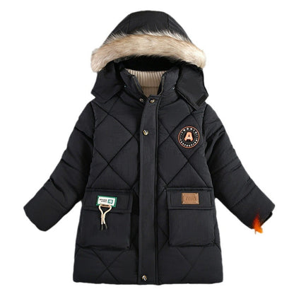 Boys' Winter Wear Thick Cotton-padded Jacket