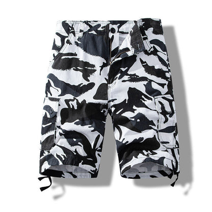 Foreign Trade All-cotton Multi-pocket Work Shorts