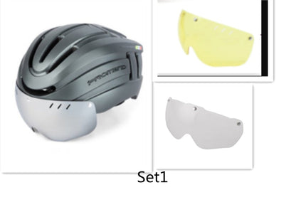 Mountain Bike Helmet with LED Light