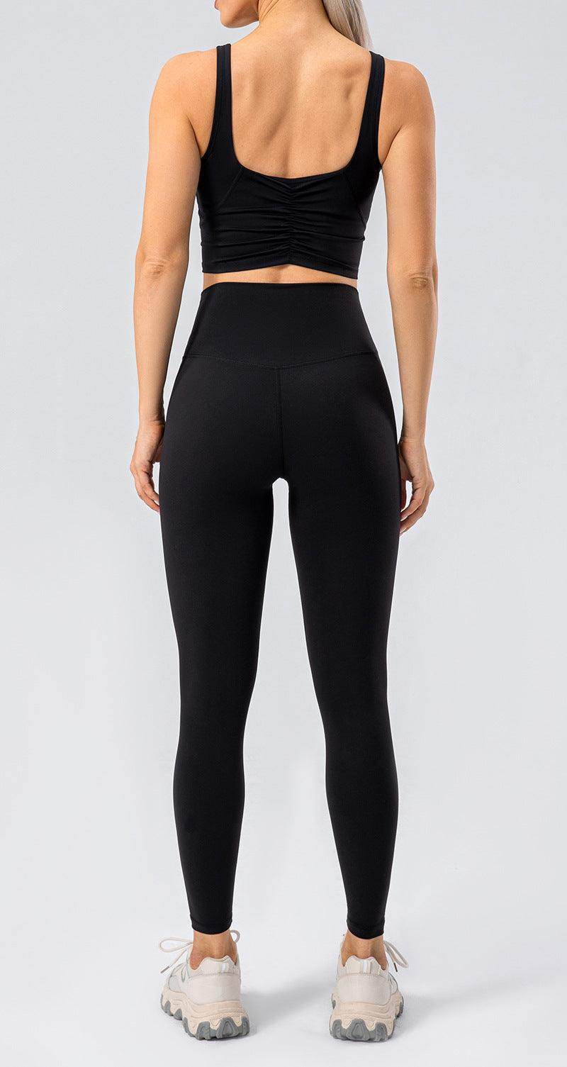 High Waist Wide Waistband Active Leggings for Women