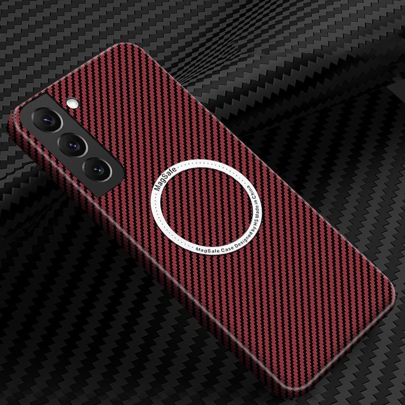 Carbon Fiber Phone Shell Magnetic Kevlar Drop-resistant Protective Case