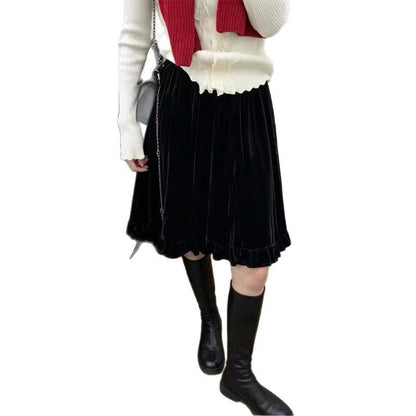 Designed Pleated Skirt For Women