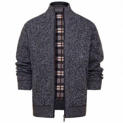 Slim-fit, Cropped Casual Sweater Jacket