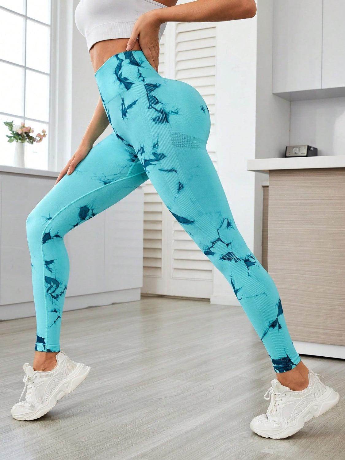 Stylish Printed High Waist Active Leggings for Comfort