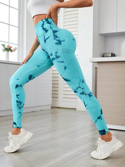 Stylish Printed High Waist Active Leggings for Comfort